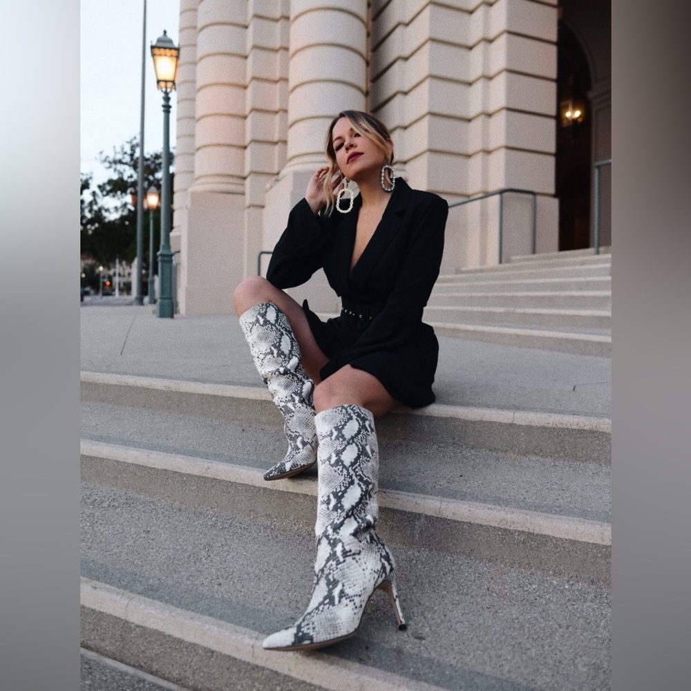 Steve Madden Kinga Snakeskin Boots
